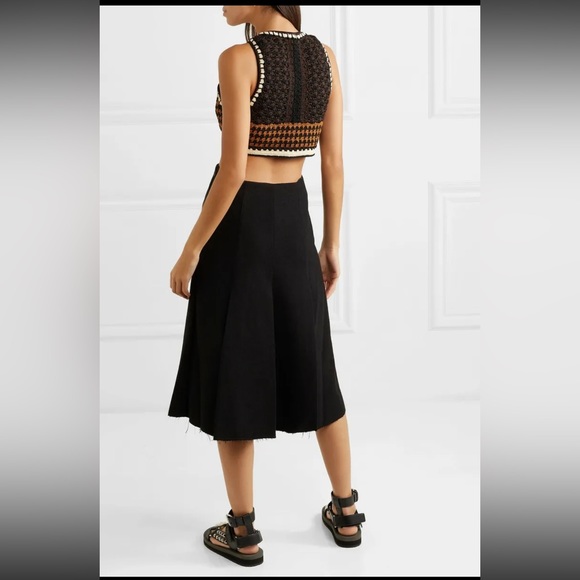 RUNWAY Proenza Schouler Sleeveless Crotchet Cut Out Midi Dress - Picture 2 of 7